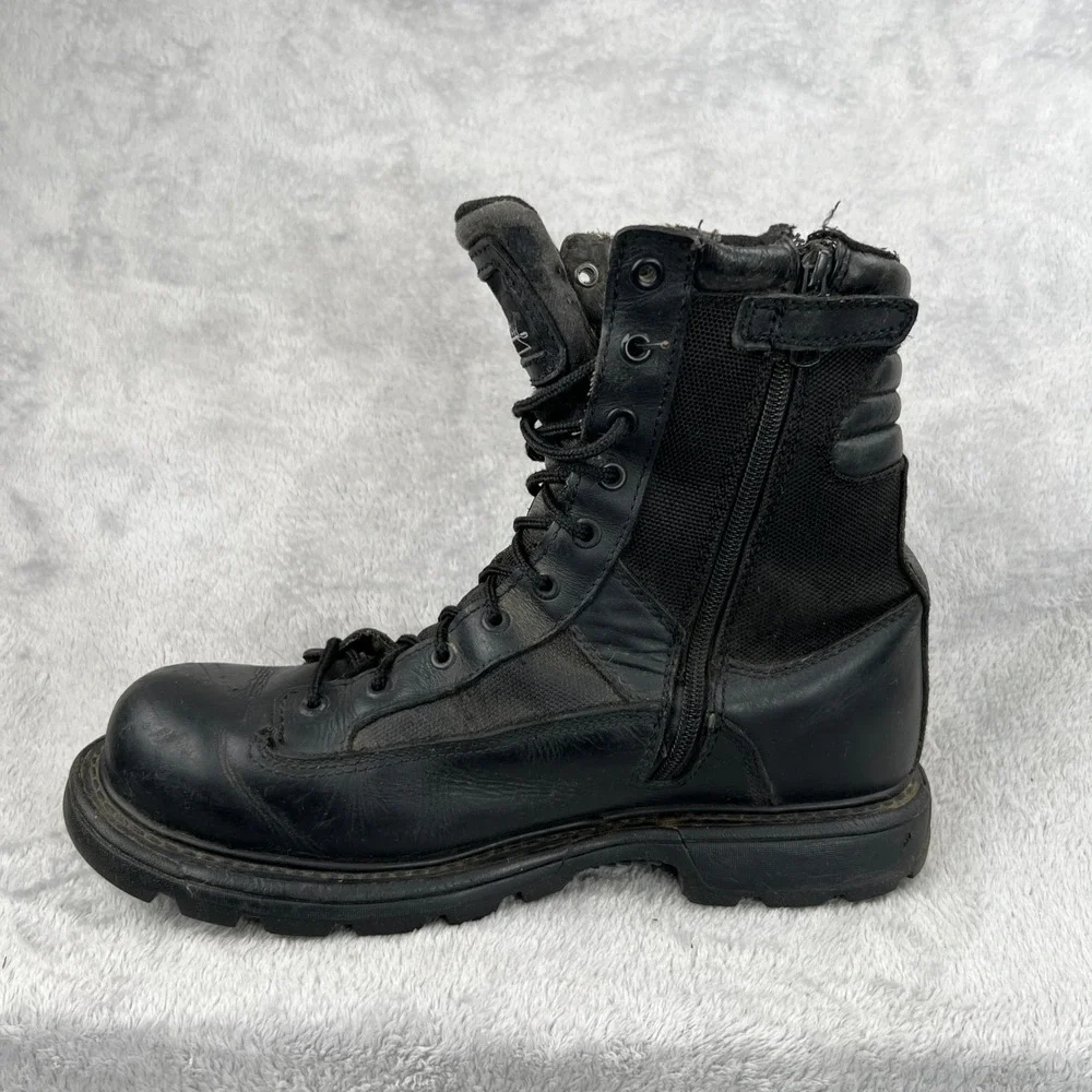 Thorogood Gen-Flex Side Zip Tactical Boots 11.5 Black Men Military Workwear